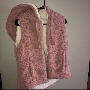 Pink Teddy Bear material vest